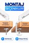 17-32" Single Arm Monitor Arm Vesa Compatible Full Motion 9 kg Load Capacity Monitor Stand White - 4