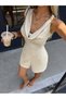 Short jumpsuit, beige