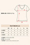 Women's Khaki Modal Blend V-Neck Short Sleeve T-Shirt with Stone Detail on Shoulder Honora - 6