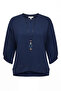 Plus Size Blouse with Necklace Tbsed002 - 5