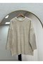 سترة ميديها بيسكليت كارديجان ناعمة ومسطحة -KR6049 حجرية - 2
