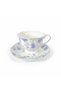 6-Piece Tea Cup Set with Rose Pattern - 2
