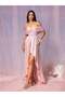 Rochie maxi, roz - 7