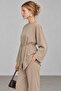 Kayık Yaka Belted Asymmetrical Women's Blouse |   Mkw1711876-1 - 3