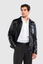 Men's Genuine Leather Black Leather Coat