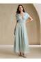 Rochie maxi, verde - 5