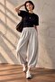 Women's 2 Thread Futter Fabric Balloon Cut Sweatpants My3535