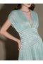 Rochie maxi, verde - 3