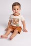 Toddlers Boy 3 Pcs Graphic Print T-shirt And Shorts With Top, Multicolor