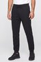 Men Sportswear Fit Drawstring Outdoor Track Pants, Black