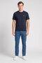 Men Crew Neck Short Sleeve Brand Logo T-Shirt, Dark Navy - 2