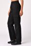 Women Regular Fit Solid Cargo Pants, Black - 3