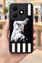 Spark 20 Compatible Printed, Matte Black, Soft Silicone, Protective, Shock Absorbing Cover, Case - 8