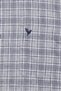 Men Slim Fit Long Sleeve Checkered Casual Shirt, Grey - 5
