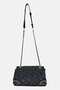 Women Brand Logo Cross Body Bag, Black - 3