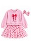 Girl's Cotton Heart Detailed Tulle Dress - 6