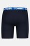 Men 4 Pcs Brand Logo Boxer Briefs, Navy - 2