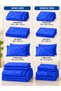 Bedsheet Set, Royal Blue Floral Pattern, 100% Cotton, 95 GSM - 2
