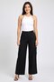 Women Regular Fit Plain Cargo Pants, Black - 2