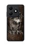 Spark 20 Compatible Printed, Matte Black, Soft Silicone, Protective, Shock Absorbing Cover, Case