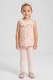 Toddlers Girl 3 Pieces Floral Print Dress And Pants White Headband Set, Multicolor