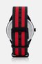 Men 3697GNN6M Analog Nylon Strap Watch 41 mm, Multicolor - 4