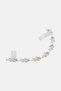 Floral Rinestone Crown With Comb, Silver - 3