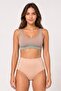 Women 3 Pack Textured Microfiber And Lace Briefs, Multicolor