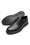 Men's Black Matte Leather Lace-Up Classic Shoes Suitable for Bridal Suits and Suit Bottoms - 5