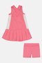 Kids Girl Graphic Print Dress And Shorts Set, Pink - 3