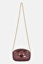 Women Brand Logo Cross Body Bag, Maroon