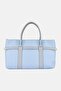 Women Brand Logo Handbag, Light Blue - 4
