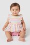 Toddlers Girl 2 Pieces Stripe Dress And Shorts Set, Multicolor