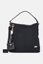 Women Brand Logo Oversize Shoulder Bag, Black
