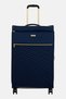 28 Inches Sloane Softshell Expandable Check In Spinner Luggage, Navy