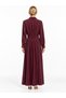 Button Detailed Full Length Dress Length 138 cm - 6