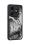 Tecno Spark 20 Compatible Printed, Matte Black, Soft Silicone, Protective, Shock-Absorbing Cover, Case - 2
