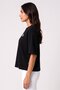 Women Relax Fit Short Sleeve Outdoor T-Shirt, Black - 3