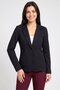 Women Regular Fit Solid Casual Blazer, Black