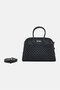 Women Brand Logo Handbag, Black
