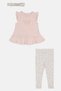 Toddlers Girl 3 Pcs Embroidered Top And Bottom With Headband, Multicolor - 2