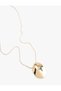 Steel Mixed Abstract Ring Charm Necklace - 2