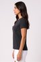 Women Slim Fit Short Sleeve Running T-Shirt, Dark Grey - 3
