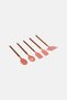 5 Pcs Acacia Silicone Utensil Set, Multicolor - 2