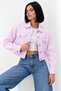 Women's Casual Lilai Denim Jacket with Chest Pockets - 5