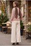 Lace Detailed Buttoned Knitwear Cardigan Powder - 5