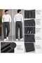 Men's Wool Striped Jogger Pants with Elastic Waist - 2