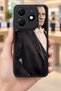 Tecno Spark 20 Compatible Printed, Matte Black, Soft Silicone, Protective, Shock-Absorbing Cover, Case - 8