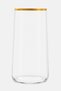 4 Pcs Avantgarde Gold Hiball Glass Set 520 ml, Transparent - 3