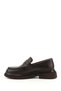 Men's Brown Antique Genuine Leather Loafer Shoes - 5